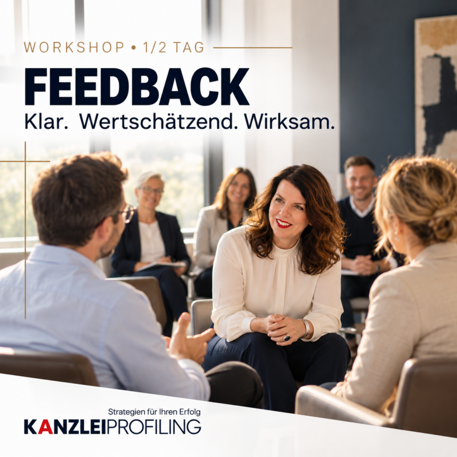 Feedback-Workshop für Führungskräfte in Steuerkanzleien