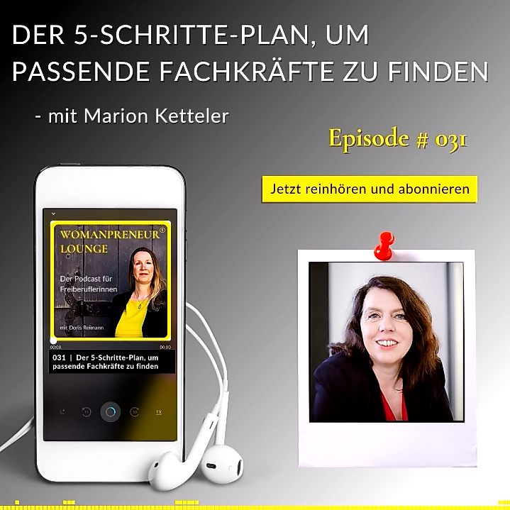 Kanzleiprofiling Podcast für die Womanpreneur Lounge von Steuerberaterin Doris Reimann